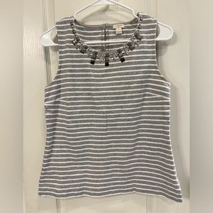 JCrew Women’s size Small sleeve top with decorative distressed beading.